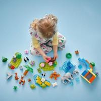 Конструктор LEGO DUPLO Town Сімейства диких тварин 3-в-1, 92 деталі (10446)