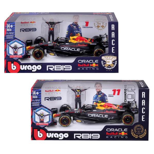 Автомодель з фігуркою - RED BULL RACING RB19 (1:24) (18-28036)