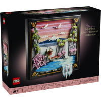 Конструктор LEGO ART Японський пейзаж із цвітом сакури 1892 Деталі ( 31218 )