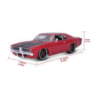 Автомодель в масштабі 1:24 - 1969 Dodge Charger R/T