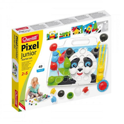 Дитяча мозаїка Quercetti Pixel Junior з дошкою 40 елементів (4206-Q) Дитяча мозаїка Quercetti Pixel Junior з дошкою 40 елементів (4206-Q)