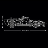 Конструктор LEGO Technic Автомобіль для перегонів Ford GT40 MKII 1966 року 793 Деталі (42223)