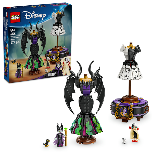 Конструктор LEGO Disney Villains Сукні Малефісенти та Лютелли де Віль 524 деталі (43262)