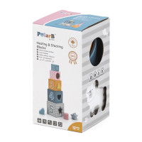 Дерев'яні кубики-пірамідка PolarB Сортуємо і складаємо (44016) Дерев'яні кубики-пірамідка PolarB Сортуємо і складаємо (44016)