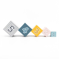 Дерев'яні кубики-пірамідка PolarB Сортуємо і складаємо (44016) Дерев'яні кубики-пірамідка PolarB Сортуємо і складаємо (44016)