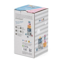 Дерев'яні кубики-пірамідка PolarB Сортуємо і складаємо (44016) Дерев'яні кубики-пірамідка PolarB Сортуємо і складаємо (44016)