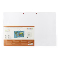 Магнітний пазл Viga Toys Карта світу з маркерною дошкою англійською (44508EN)