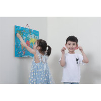 Магнітний пазл Viga Toys Карта світу з маркерною дошкою англійською (44508EN)