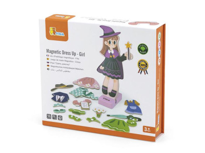 Магнітна гра Viga Toys Вдягни дівчинку (44635)