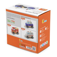Дерев'яна пірамідка Viga Toys Поліцейська машинка (50201) Дерев'яна пірамідка Viga Toys Поліцейська машинка (50201)