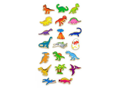 Набір магнітів Viga Toys Динозаври 20 шт. (50289) Набір магнітів Viga Toys Динозаври 20 шт. (50289)