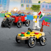 Конструктор LEGO City Піца-авто проти пожежної машини набір для перегонів 70 деталей (60458) Конструктор LEGO City Піца-авто проти пожежної машини набір для перегонів 70 деталей (60458)