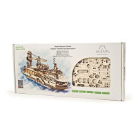 Дерев'яний механічний 3D конструктор Ugears Науково-дослідне судно (70135) Дерев'яний механічний 3D конструктор Ugears Науково-дослідне судно (70135)