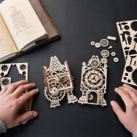 Дерев'яний механічний 3D конструктор Ugears Стара годинникова вежа (70169)