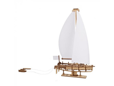 Дерев'яний механічний 3D конструктор Ugears Яхта Океанська Красуня (70193)