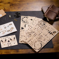 Дерев'яний механічний 3D конструктор Ugears Годинник двигун (70217) Дерев'яний механічний 3D конструктор Ugears Годинник двигун (70217)