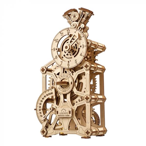 Дерев'яний механічний 3D конструктор Ugears Годинник двигун (70217) Дерев'яний механічний 3D конструктор Ugears Годинник двигун (70217)