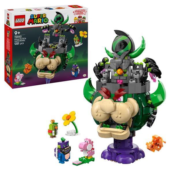 Конструктор LEGO Super Mario Prince Florian і Castle Bowser 1251 деталь (72042)