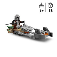 Конструктор LEGO Star Wars TM Швидкісний мотоцикл Мандалорця й Ґроґу 58 Деталей ( 75436 )