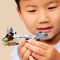 Конструктор LEGO Star Wars TM Швидкісний мотоцикл Мандалорця й Ґроґу 58 Деталей ( 75436 )