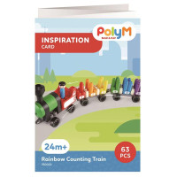 Конструктор PolyM Веселковий поїзд з цифрами 63 деталі (760022) Конструктор PolyM Веселковий поїзд з цифрами 63 деталі (760022)