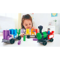 Конструктор PolyM Веселковий поїзд з цифрами 63 деталі (760022) Конструктор PolyM Веселковий поїзд з цифрами 63 деталі (760022)