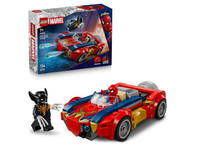 Конструктор LEGO Super Heroes Marvel Автомобіль Людини-павука vs. Отруєний Росомаха 134 Деталі ( 76336 )