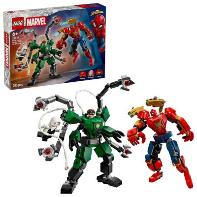 Конструктор LEGO Super Heroes Marvel Битва роботів: Людина-павук vs. Доктор Восьминог 315 Деталей ( 76338 )