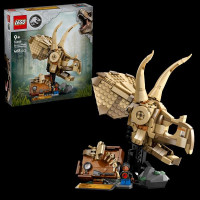 Конструктор LEGO® Jurassic World Скам'янілості динозаврів: череп трицератопса, 468 деталей (76969)