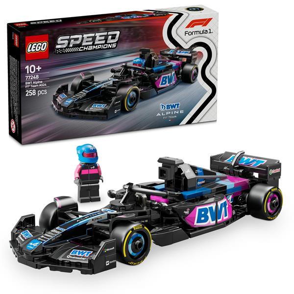 Конструктор LEGO Speed Champions Автомобіль для перегонів BWT Alpine F1 Team A524, 258 деталей (77248)