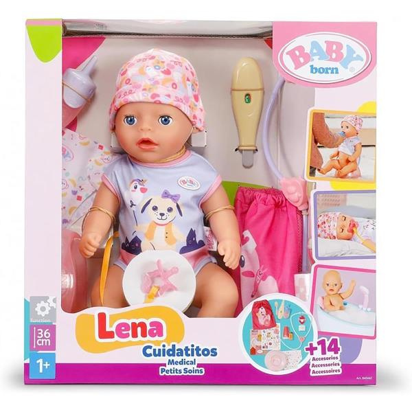 Лялька BABY BORN – ЛЕНА У ЛІКАРЯ (36 см, з аксес.) Лялька BABY BORN – ЛЕНА У ЛІКАРЯ (36 см, з аксес.)