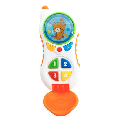 Музична іграшка Baby Team Телефон помаранчевий (8621-orange)