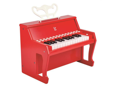 Дитяче піаніно Hape 25 клавіш з підсвіткою червоний (E0628)