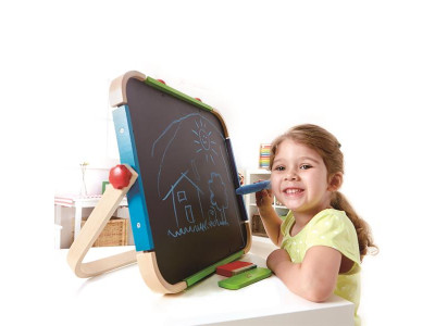 Дошка магнітно-маркерна Hape Арт-студія на підставці (E1009)