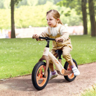 Біговел Hape двоколісний 12" бежевий (E1210)