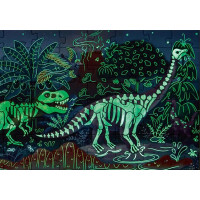 Пазл-панорама Hape Динозаври світяться 150 см, 200 ел. (E1632)