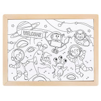 Пазл Hape Прибульці з розмальовкою (E1644) Пазл Hape Прибульці з розмальовкою (E1644)