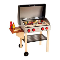 Дитячий гриль Hape Гурман дерев'яний із продуктами (E3127)