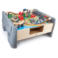 Іграшкова залізниця Hape зі столом 70 ел. (E3766)