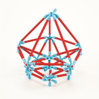 Конструктор Hape Flexistix Креативні фігури 133 деталі бамбуковий (E5565)