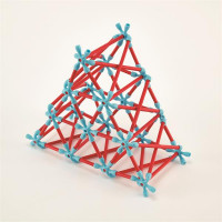 Конструктор Hape Flexistix Креативні фігури 133 деталі бамбуковий (E5565)