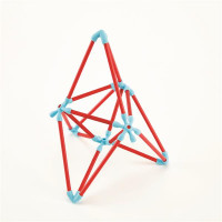 Конструктор Hape Flexistix Креативні фігури 133 деталі бамбуковий (E5565)