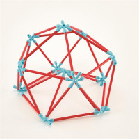 Конструктор Hape Flexistix Креативні фігури 133 деталі бамбуковий (E5565)