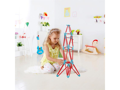 Конструктор Hape Flexistix Креативні фігури 133 деталі бамбуковий (E5565)