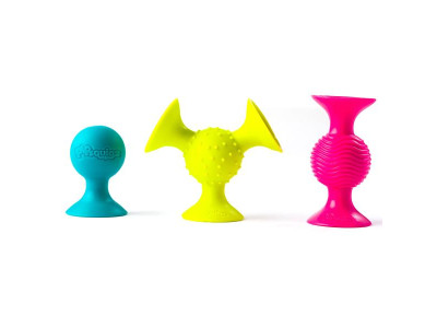 Набір сенсорних брязкалець Fat Brain Toys pipSquigz 3 шт. (F089ML)