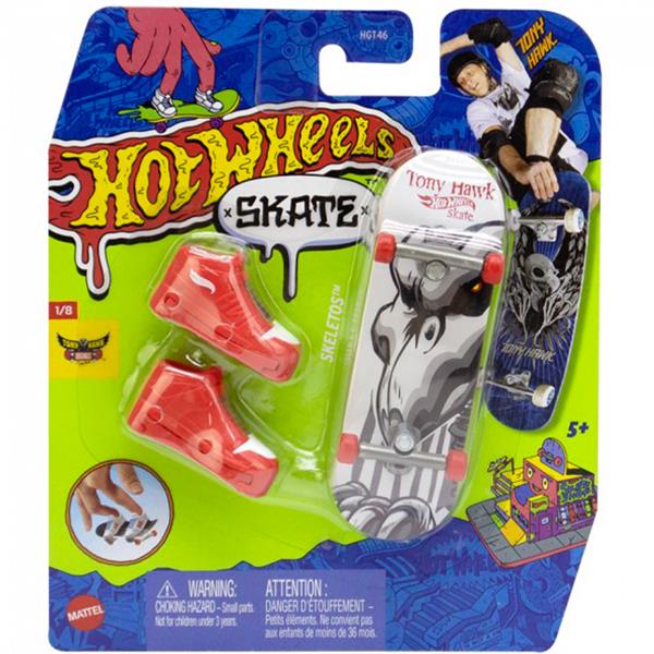 Ігровий набір Hot Wheels Фінгерборд та взуття для пальців Skeletos (HGT46-S)