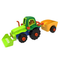 Конструктор Edu-Toys Трактор з шуруповертом 29 деталей (JS030)