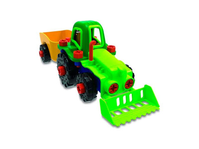 Конструктор Edu-Toys Трактор з шуруповертом 29 деталей (JS030)