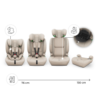 Автокрісло Kinderkraft Comfort Up 2 Plus i-Size Beige (KCCOUP02BEGPL00)