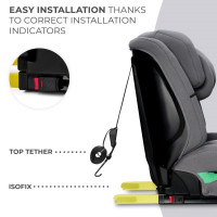 Автокрісло Kinderkraft Safety Fix 2 i-Size Isofix сірий (KCSAFI02GRY0000)